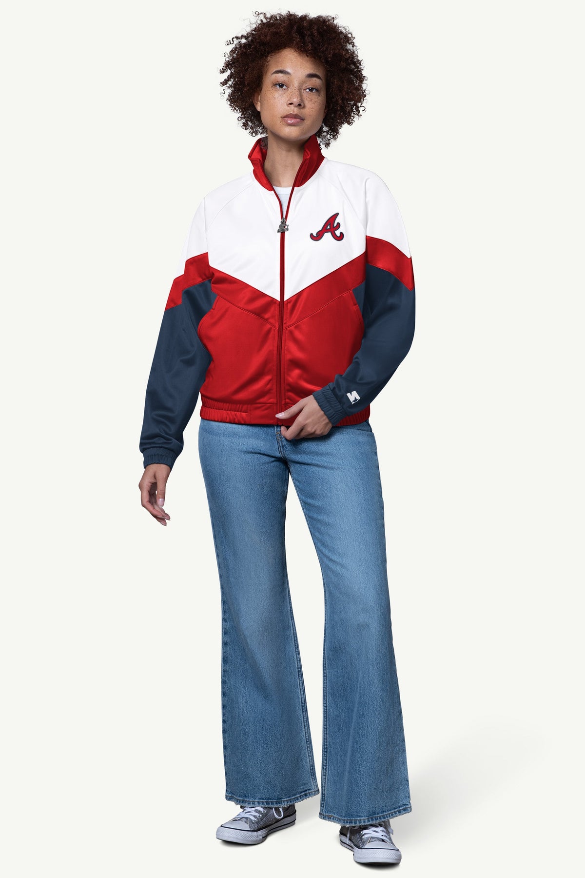 WOMENS ATLANTA BRAVES TEAMWORK TRACK JACKET