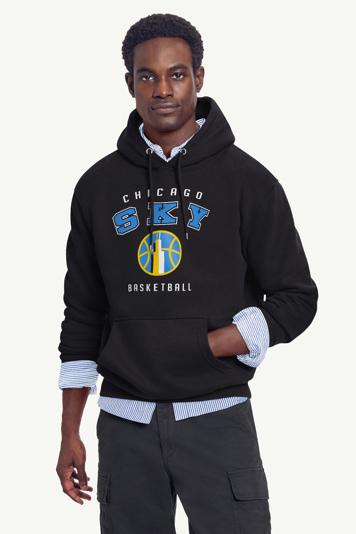 MENS CHICAGO SKY LOGO HOODIE