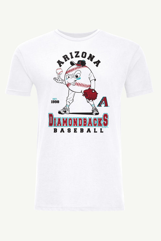 MENS ARIZONA DIAMONDBACKS BASEBALL CHARACTER SHORT SLEEVE T SHIRT