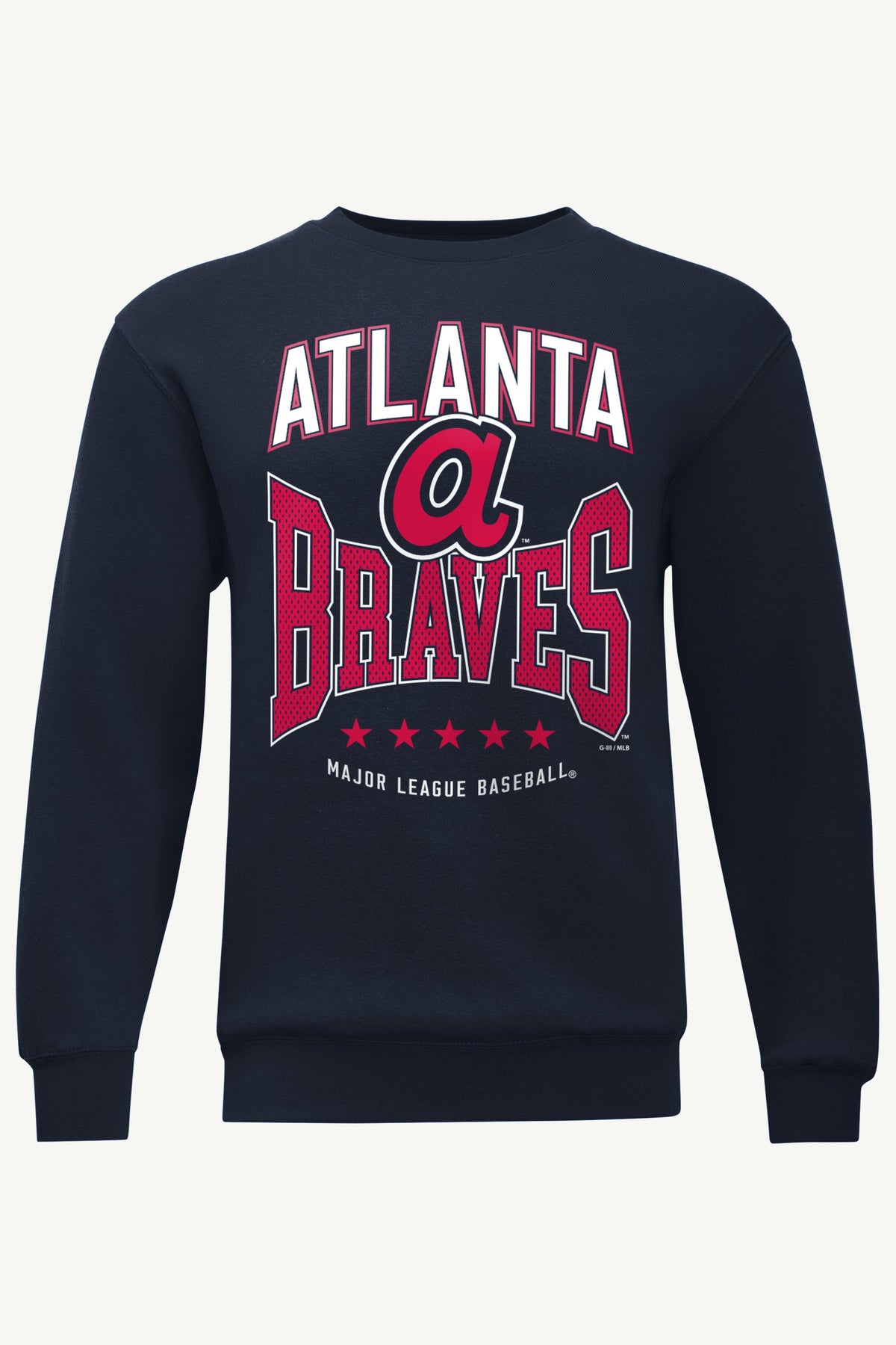 MENS ATLANTA BRAVES CENTER SQUEEZE SWEATSHIRT