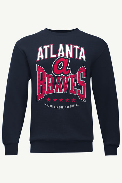 MENS ATLANTA BRAVES CENTER SQUEEZE SWEATSHIRT