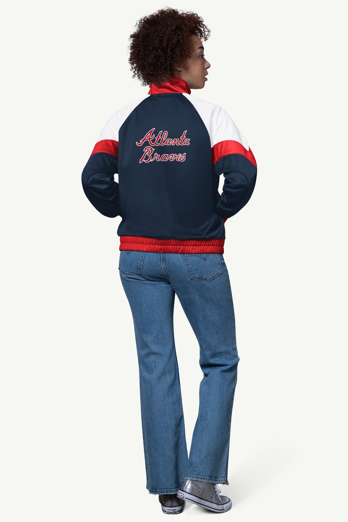 WOMENS ATLANTA BRAVES TEAMWORK TRACK JACKET