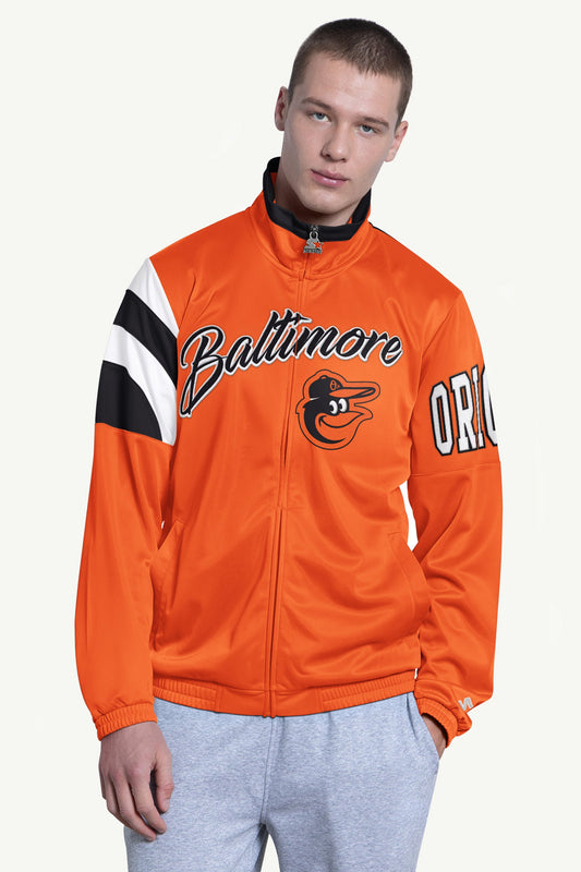 MENS BALTIMORE ORIOLES HERITAGE TRACK JACKET