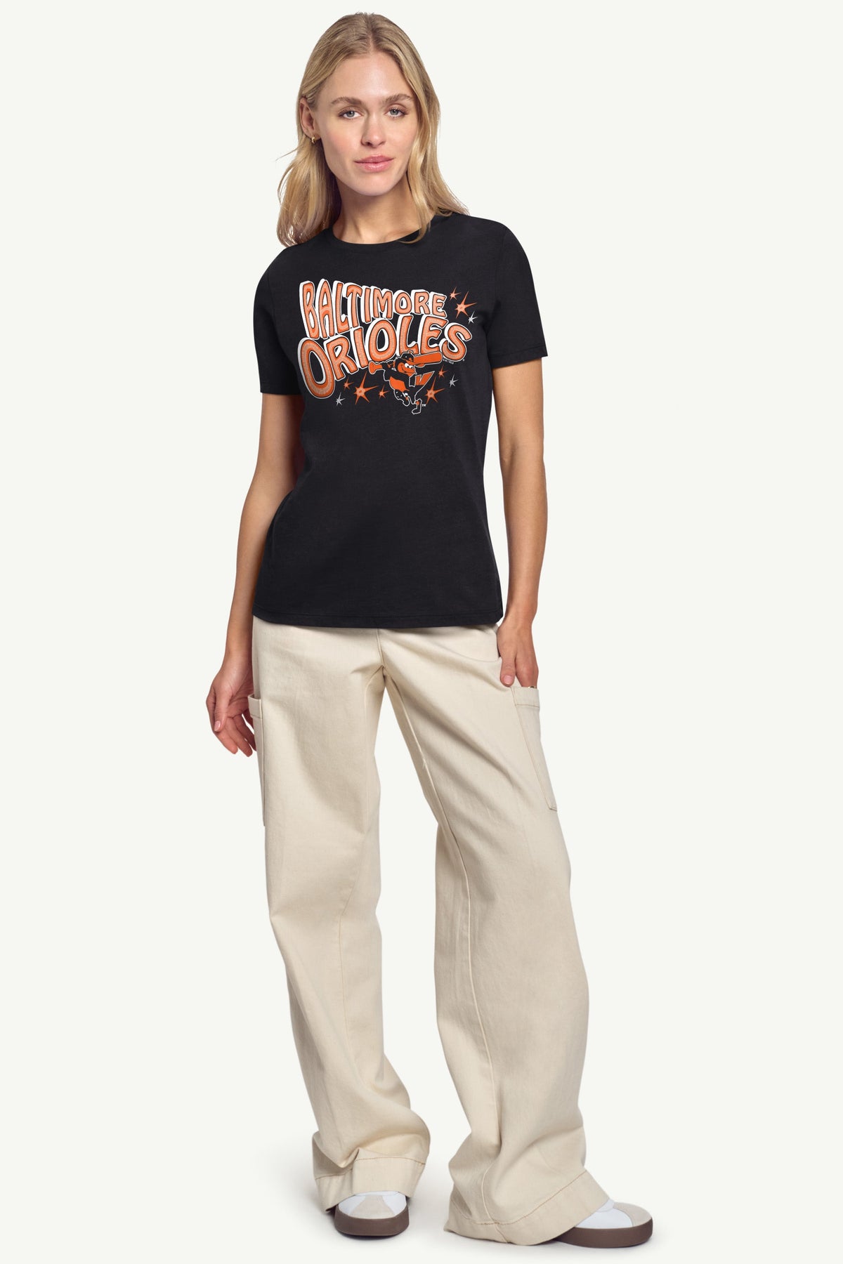 WOMENS BALTIMORE ORIOLES FIREWORKS T SHIRT
