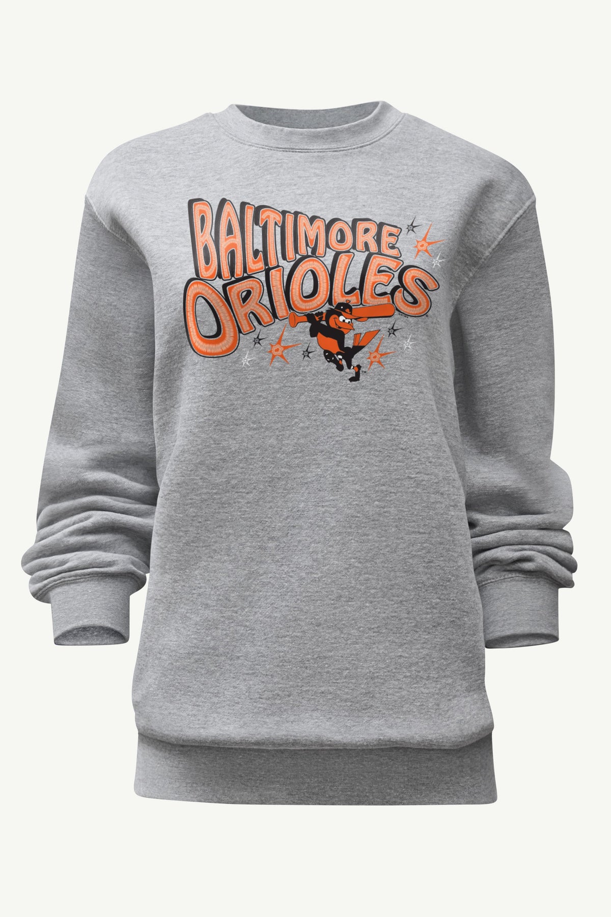 WOMENS BALTIMORE ORIOLES FIREWORKS SWEATSHIRT