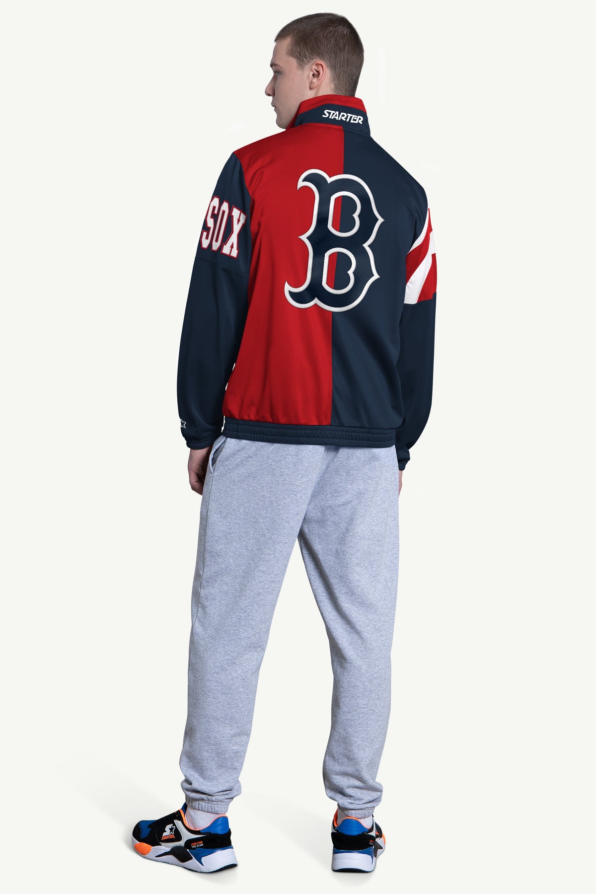MENS BOSTON RED SOX HERITAGE TRACK JACKET