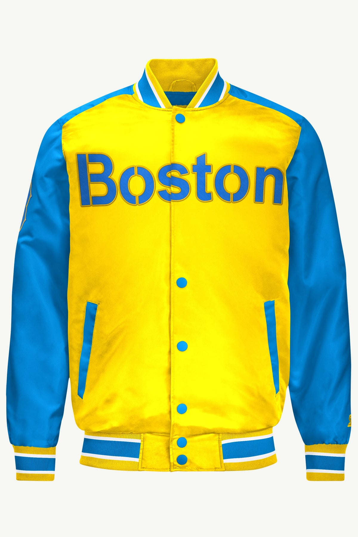 MENS BOSTON RED SOX SATIN VARSITY JACKET