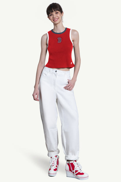 WOMENS BOSTON RED SOX PLAY THE BALL CROP TANK