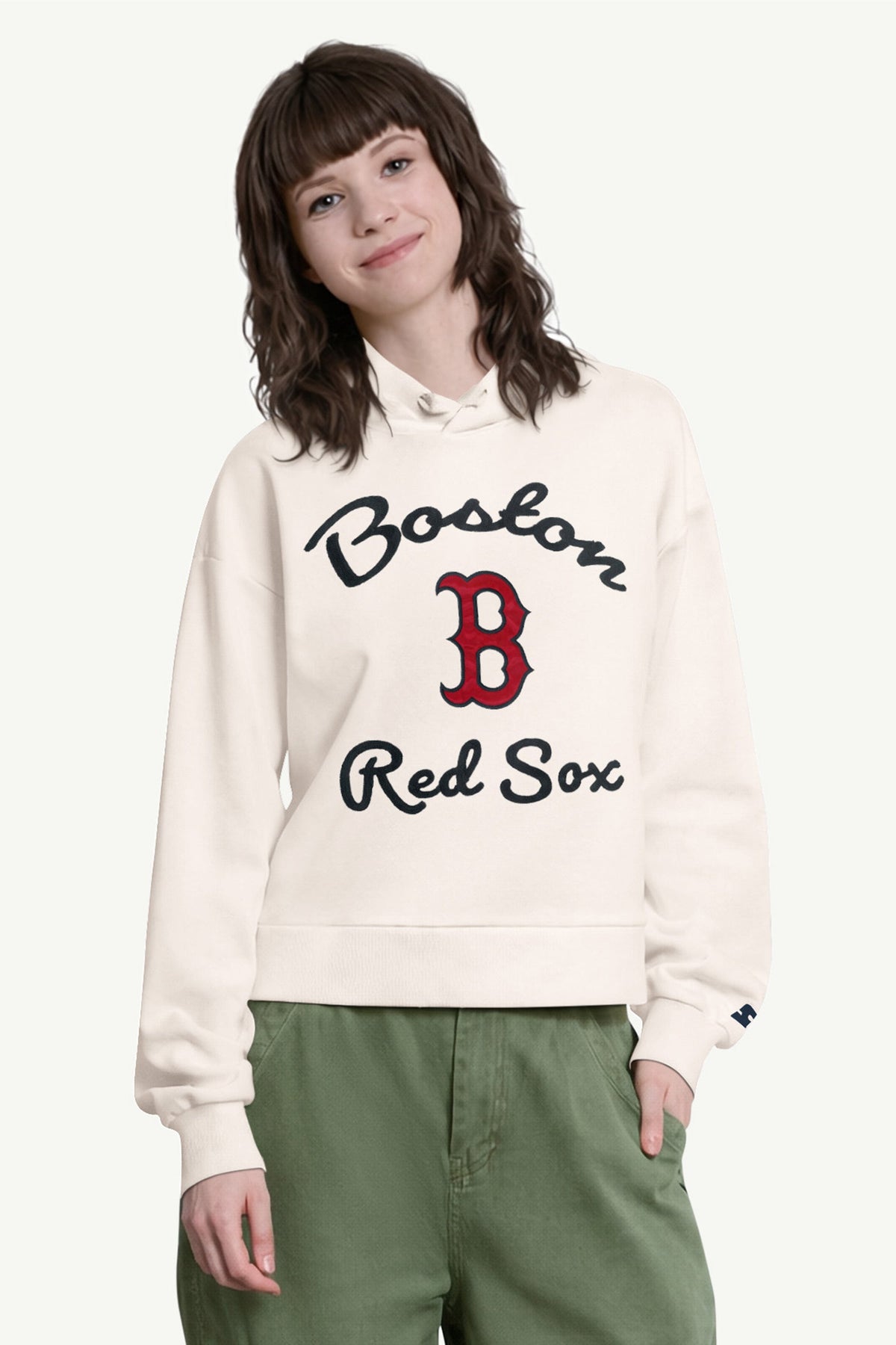 WOMENS BOSTON RED SOX BASELINE HOODIE