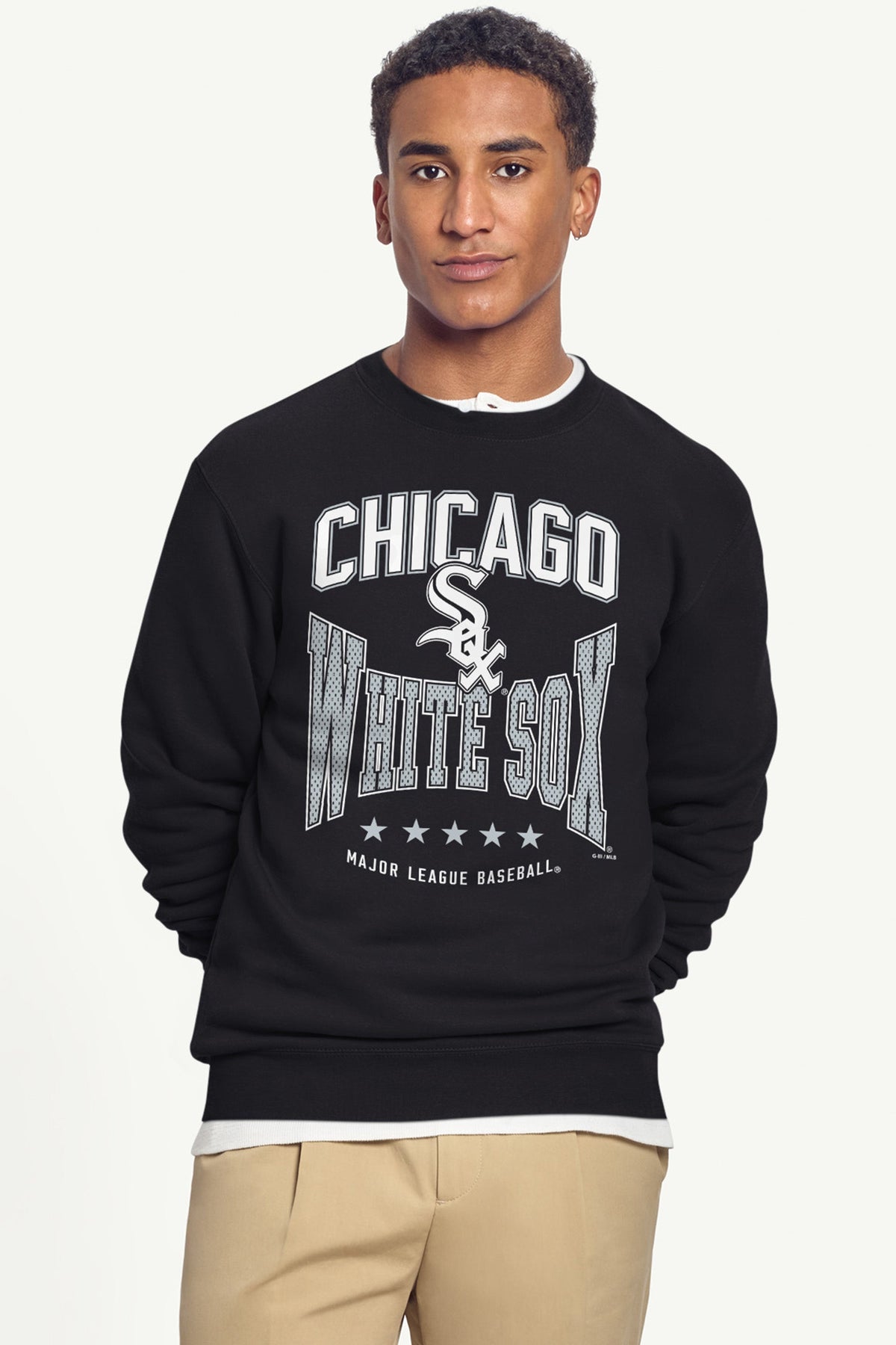 MENS CHICAGO WHITE SOX CENTER SQUEEZE SWEATSHIRT