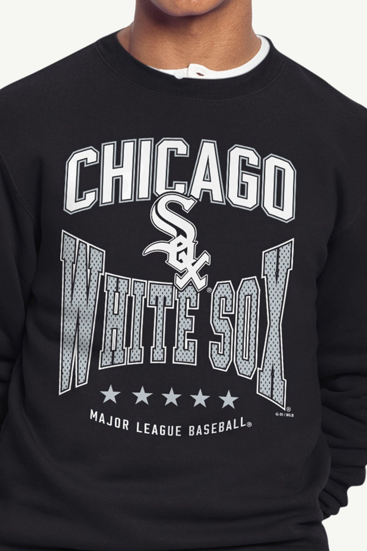 MENS CHICAGO WHITE SOX CENTER SQUEEZE SWEATSHIRT