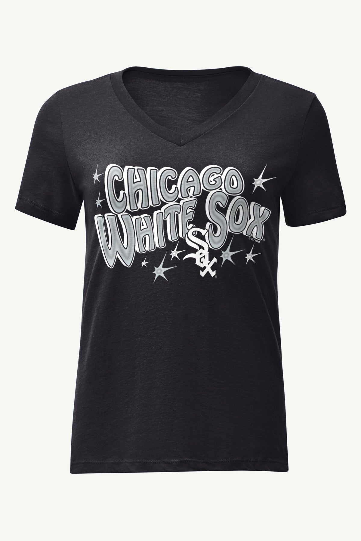 WOMENS CHICAGO WHITE SOX FIREWORKS V NECK T SHIRT