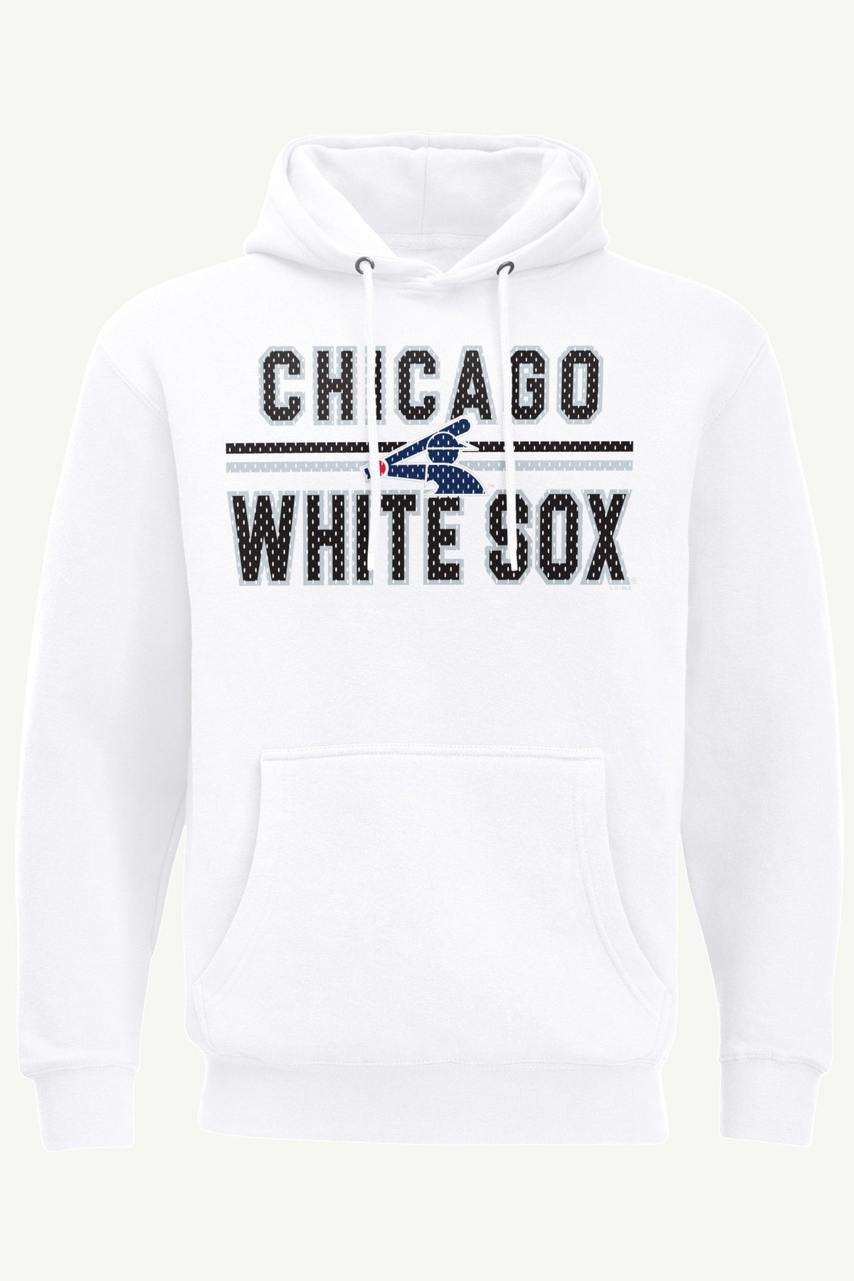 MENS CHICAGO WHITE SOX MESH LOOK HOODIE