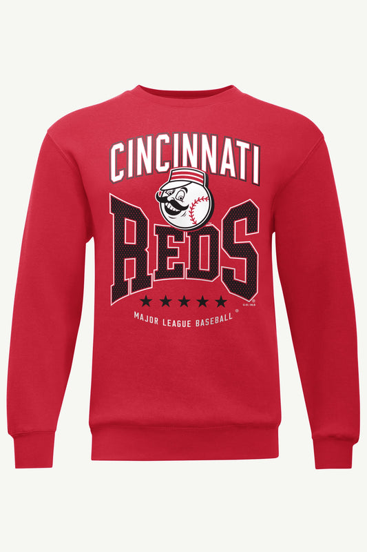 MENS CINCINNATI REDS CENTER SQUEEZE SWEATSHIRT