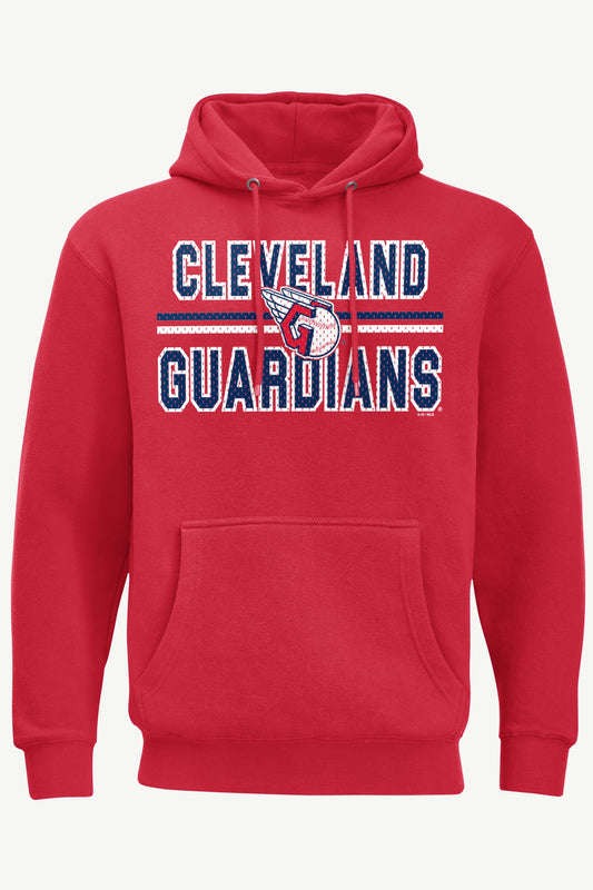 MENS CLEVELAND GUARDIANS MESH LOOK HOODIE