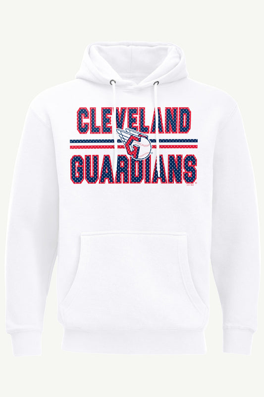MENS CLEVELAND GUARDIANS MESH LOOK HOODIE