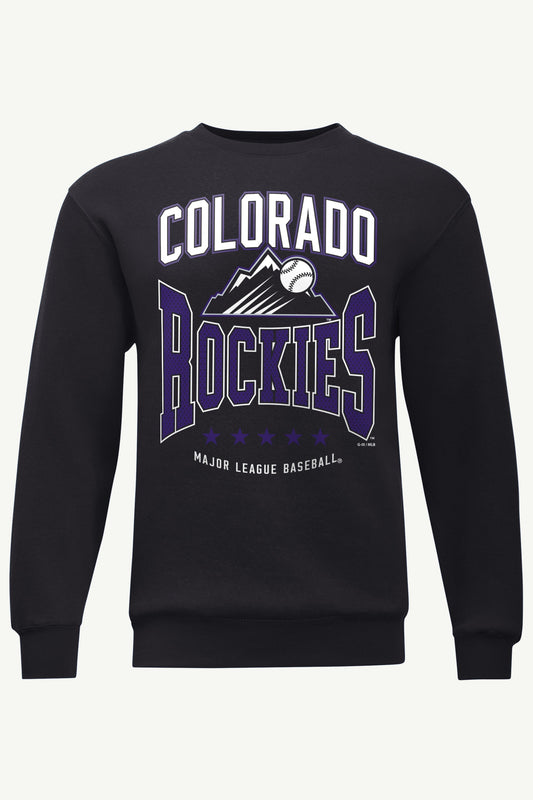 MENS COLORADO ROCKIES CENTER SQUEEZE SWEATSHIRT