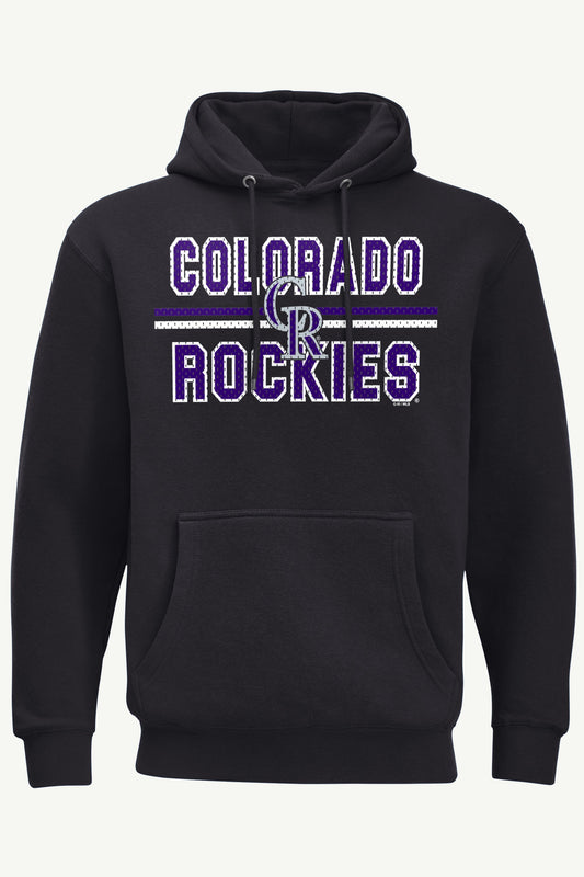 MENS COLORADO ROCKIES MESH LOOK HOODIE