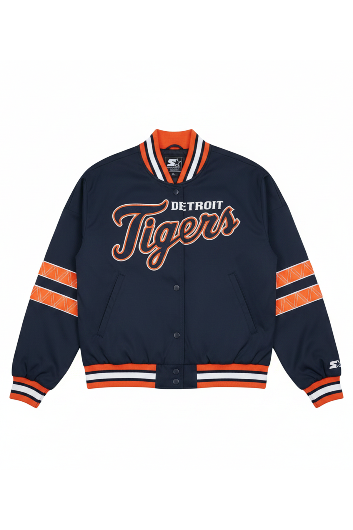 WOMENS DETROIT TIGERS INTERCEPTION VARSITY JACKET