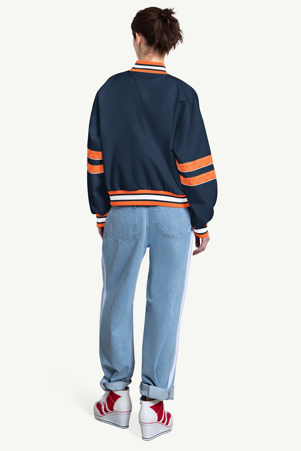 WOMENS DETROIT TIGERS INTERCEPTION VARSITY JACKET