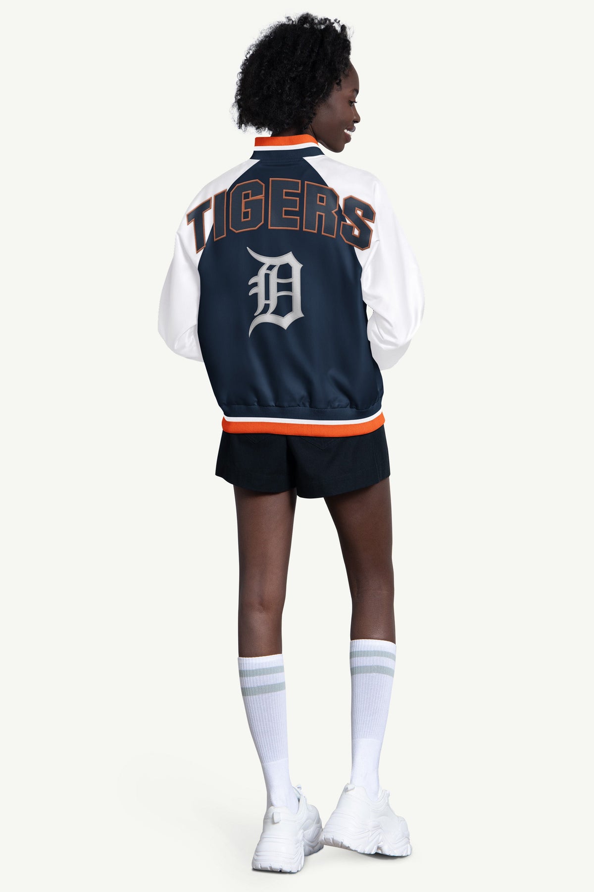 WOMENS DETROIT TIGERS BLITZ VARSITY JACKET