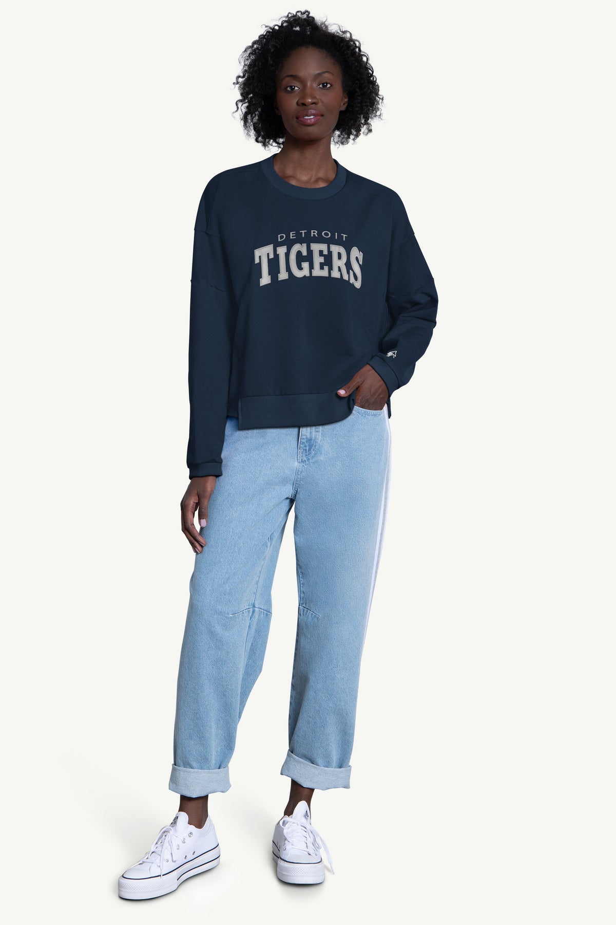 WOMENS DETROIT TIGERS CREW NECK SWEATSHIRT