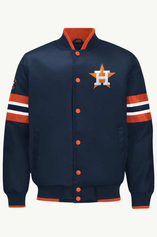 MENS HOUSTON ASTROS SATIN VARSITY JACKET