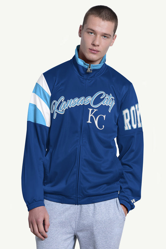 MENS KANSAS CITY ROYALS HERITAGE TRACK JACKET