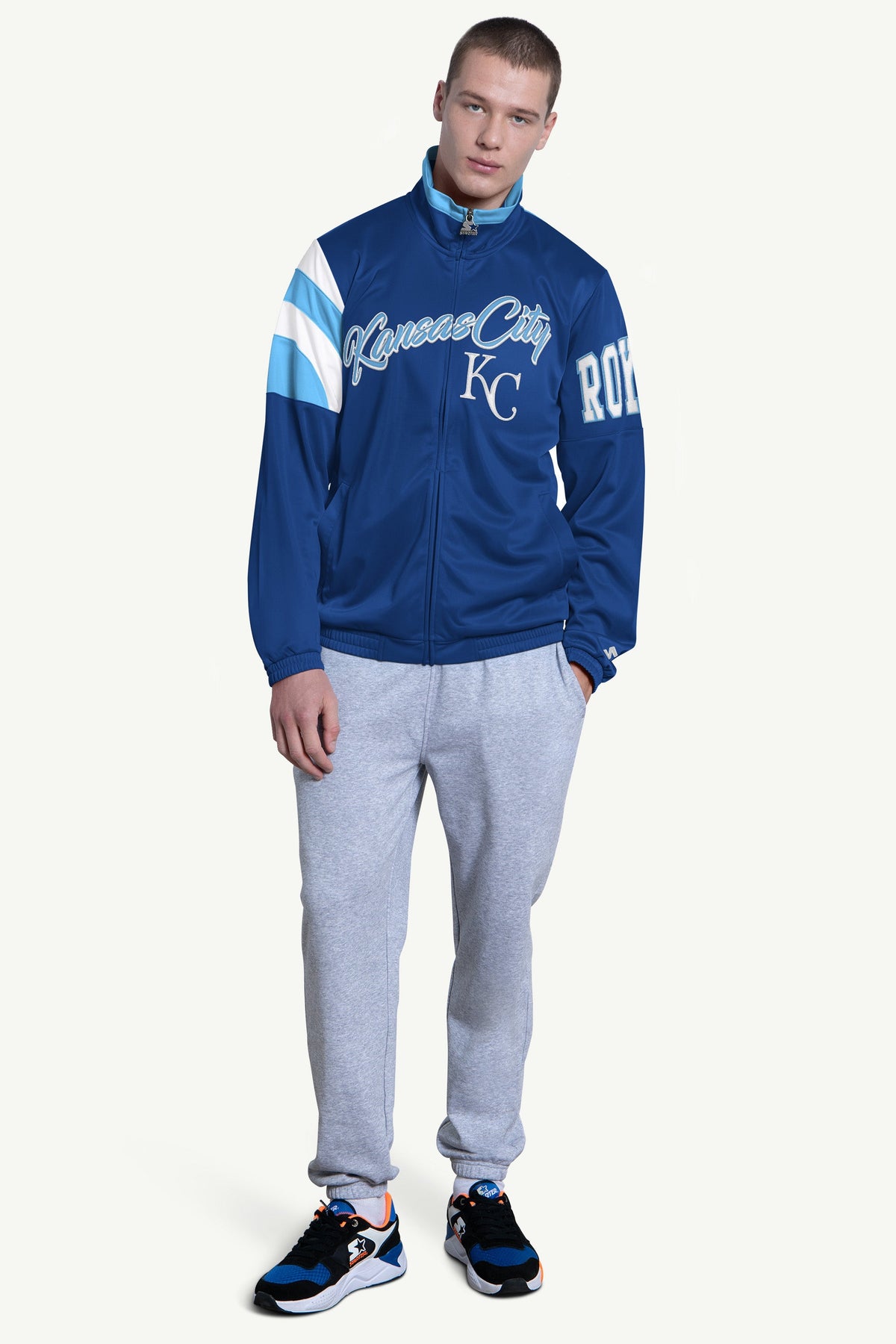 MENS KANSAS CITY ROYALS HERITAGE TRACK JACKET
