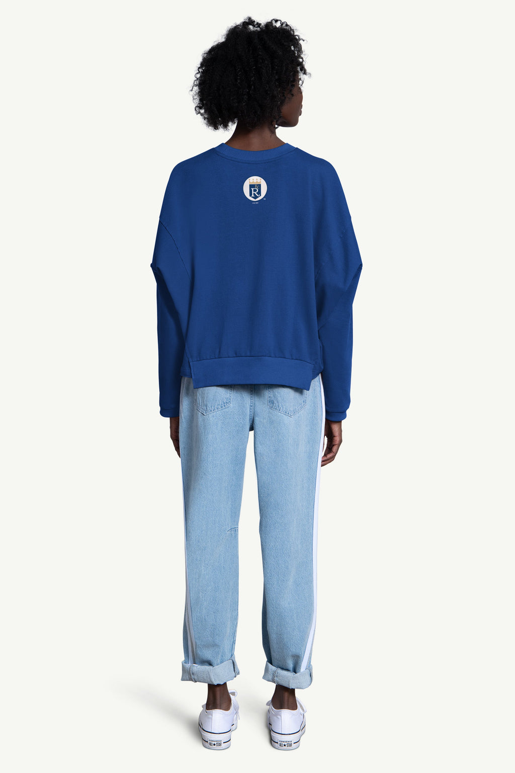 WOMENS KANSAS CITY ROYALS CREW NECK SWEATSHIRT