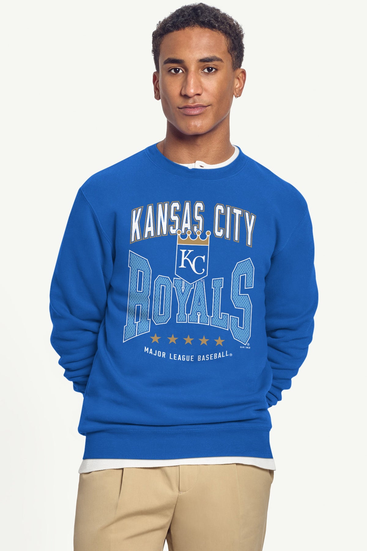 MENS KANSAS CITY ROYALS CENTER SQUEEZE SWEATSHIRT
