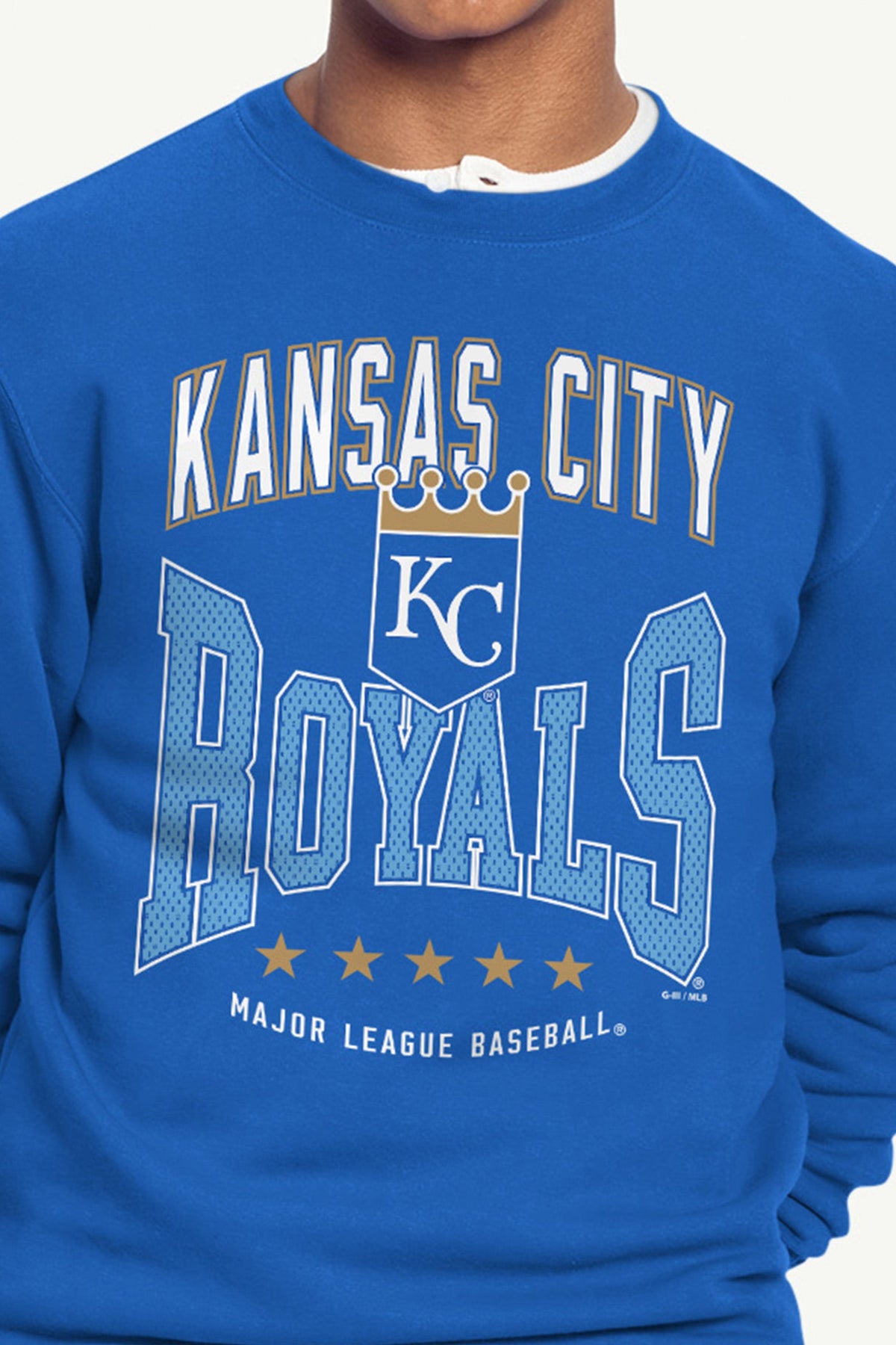 MENS KANSAS CITY ROYALS CENTER SQUEEZE SWEATSHIRT