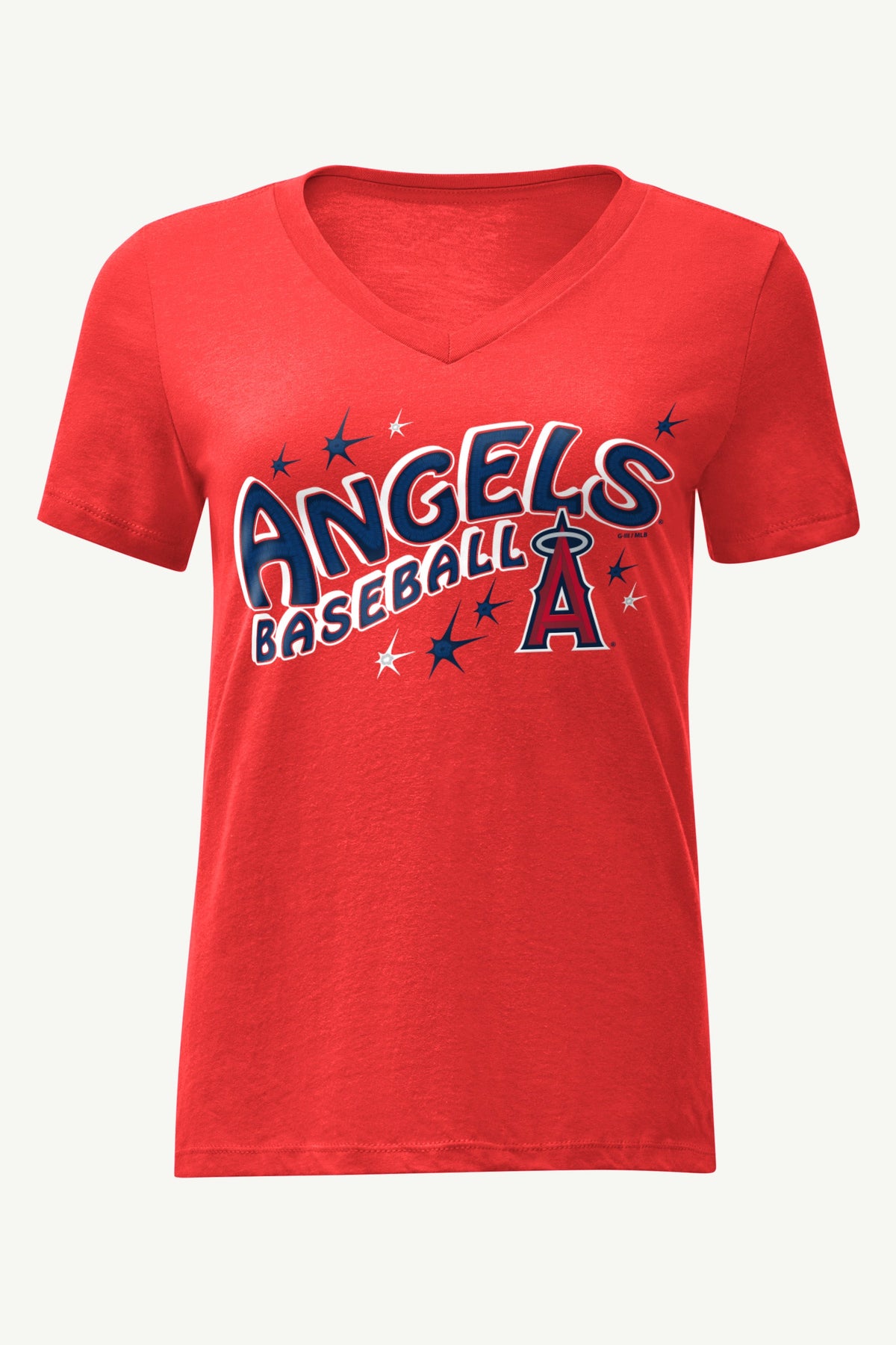 WOMENS LOS ANGELES ANGELS FIREWORKS V NECK T SHIRT