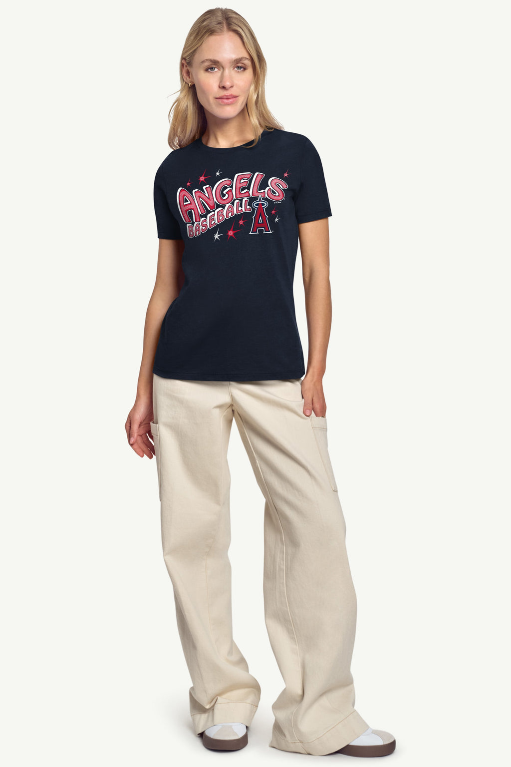 WOMENS LOS ANGELES ANGELS FIREWORKS T SHIRT