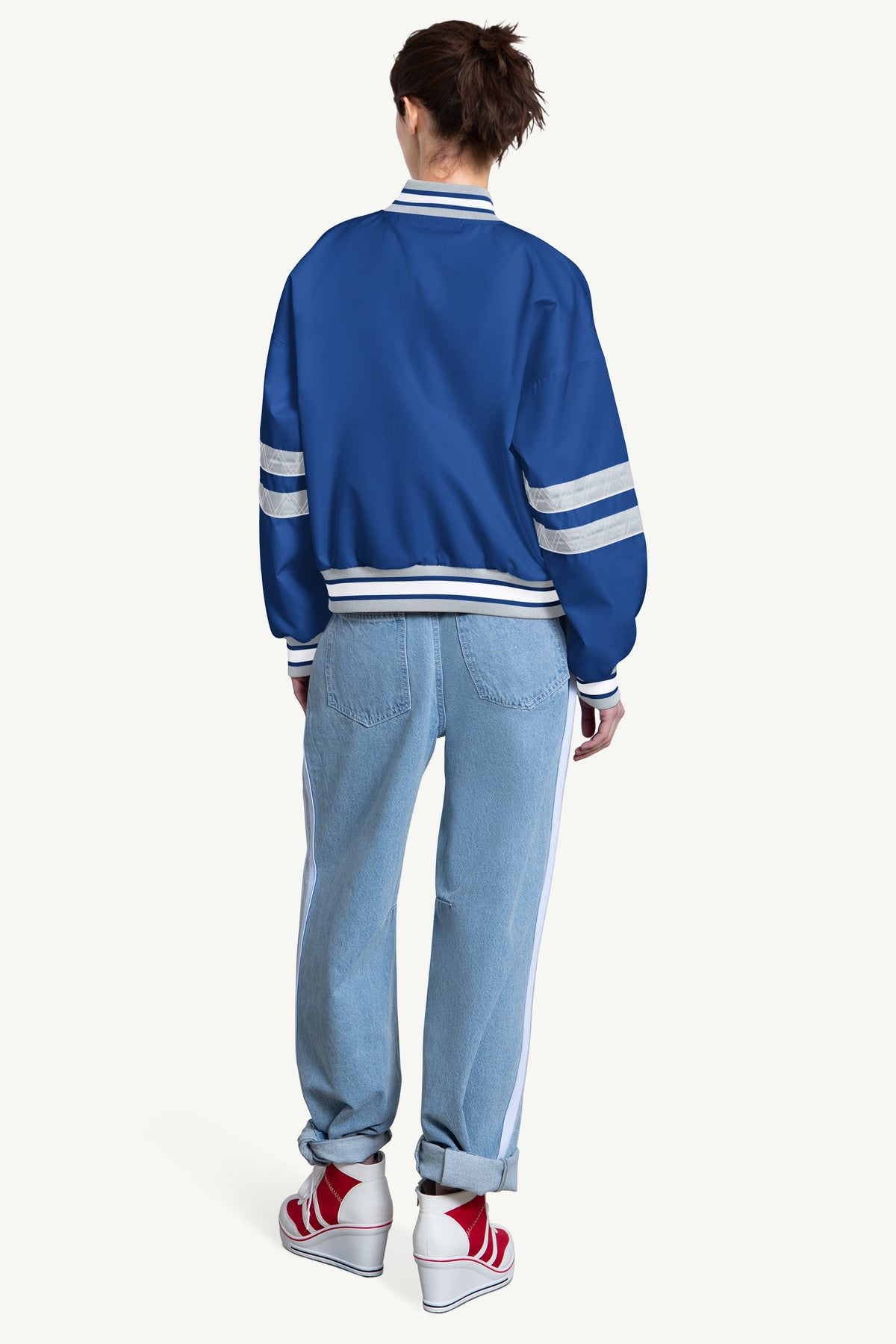 WOMENS LOS ANGELES DODGERS INTERCEPTION VARSITY JACKET