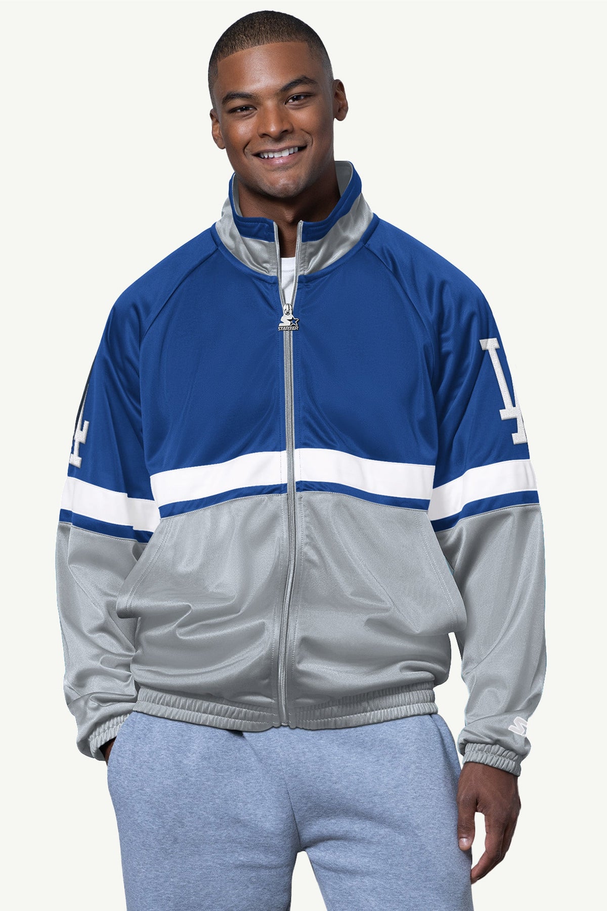 MENS LOS ANGELES DODGERS VETERAN TRACK JACKET