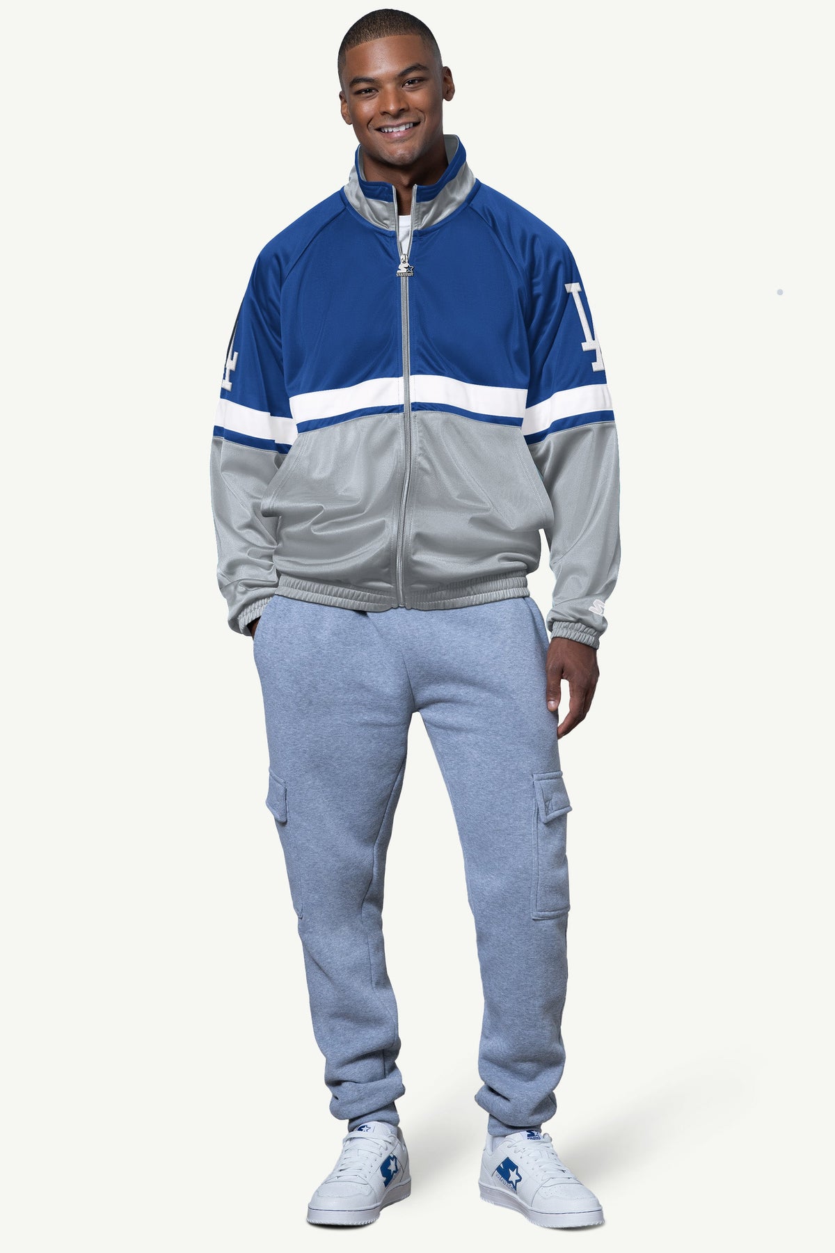 MENS LOS ANGELES DODGERS VETERAN TRACK JACKET