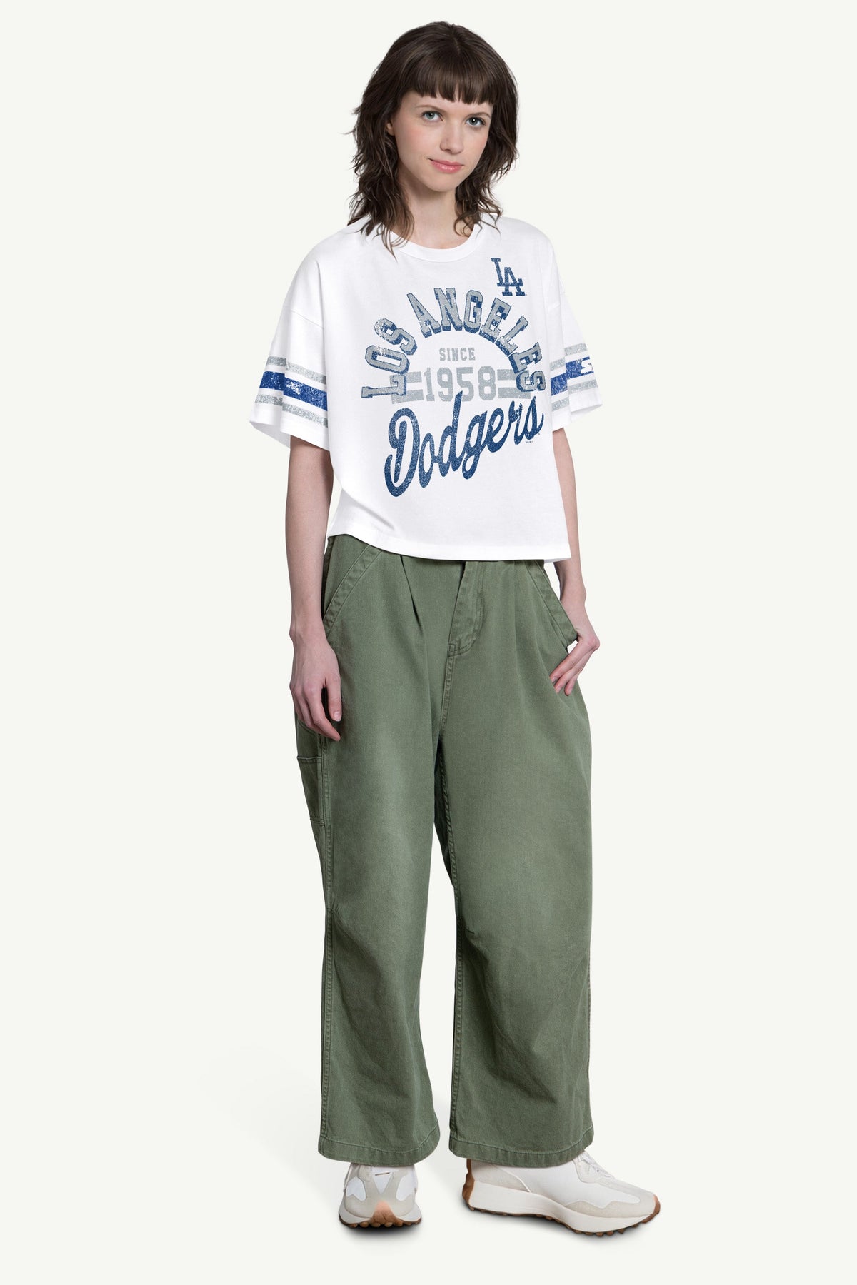 WOMENS LOS ANGELES DODGERS OFFENSE SHORT SLEEVE T SHIRT