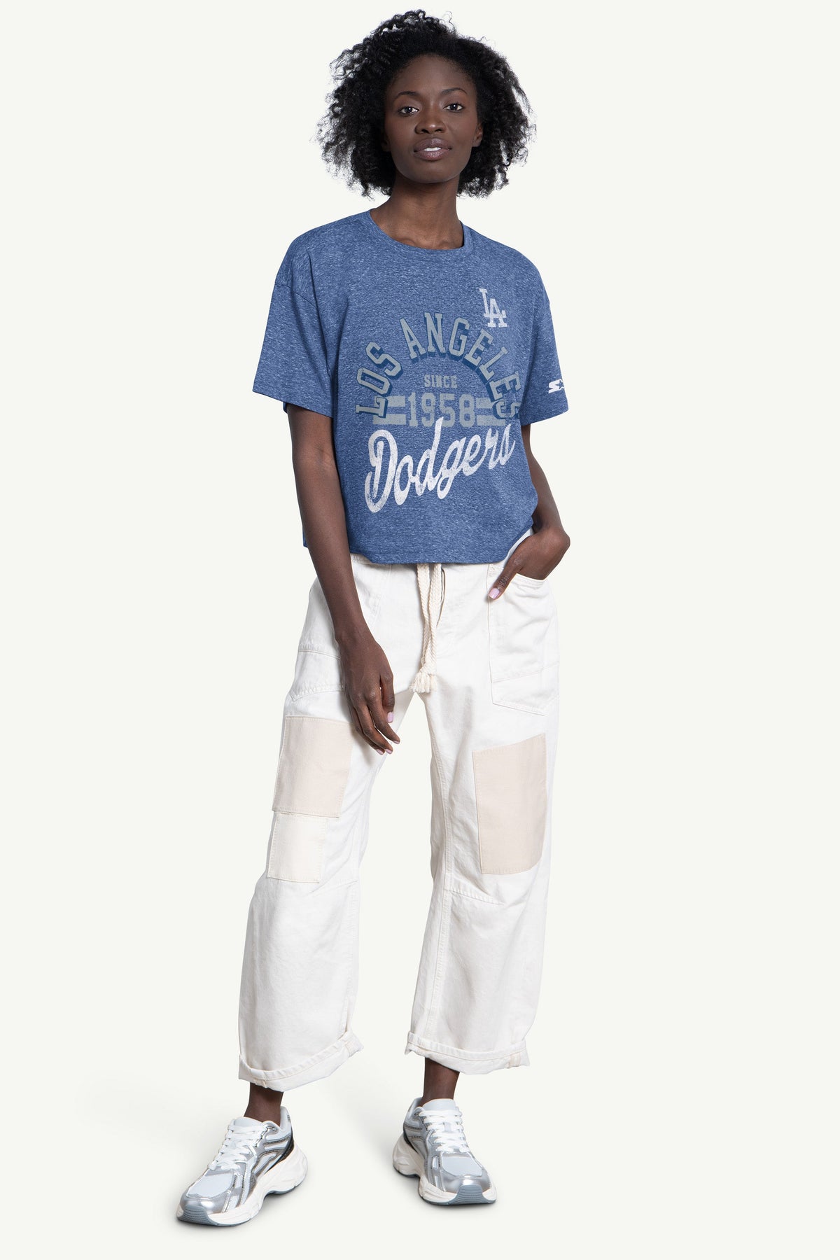 WOMENS LOS ANGELES DODGERS KNIT TEE