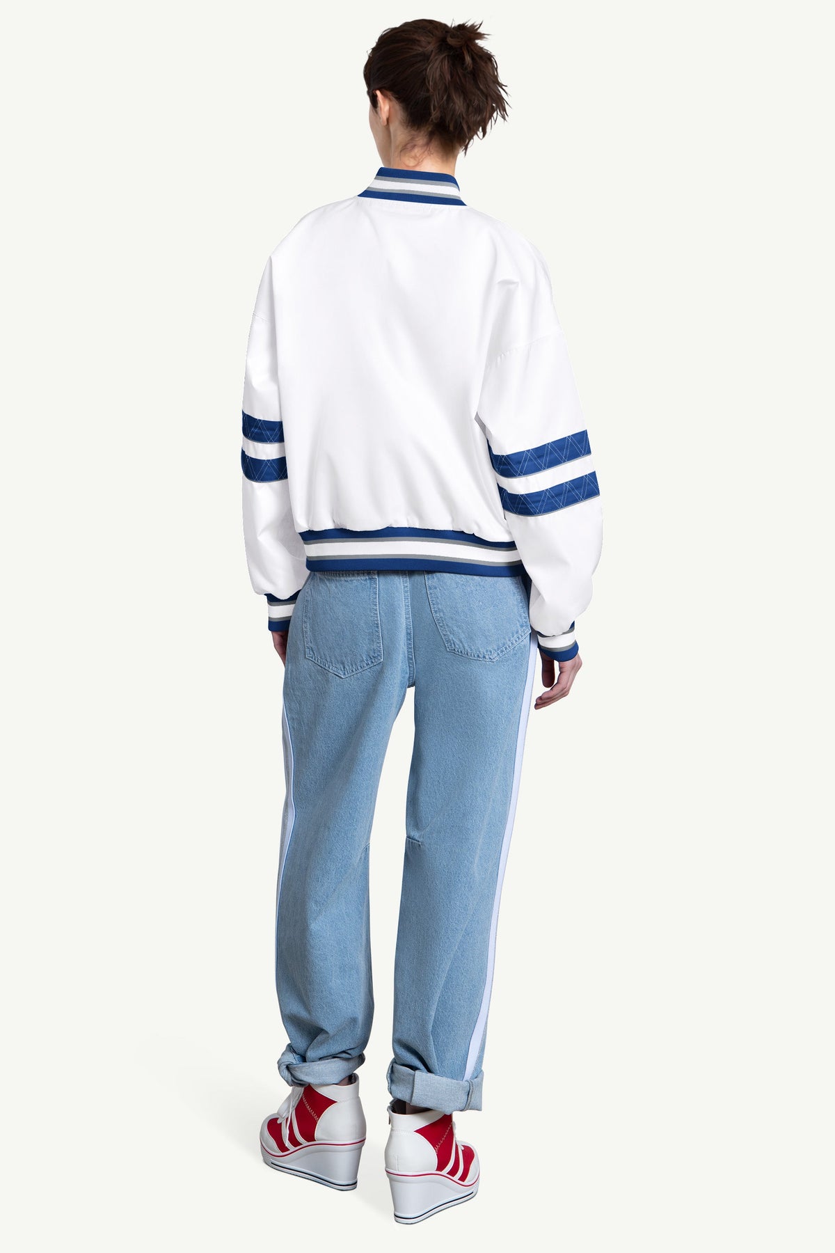 WOMENS LOS ANGELES DODGERS INTERCEPTION VARSITY JACKET