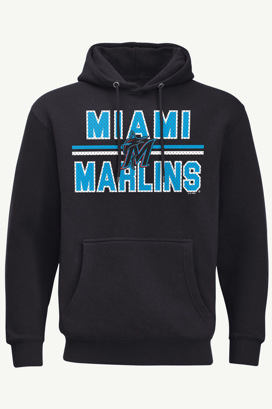 MENS MIAMI MARLINS MESH LOOK HOODIE