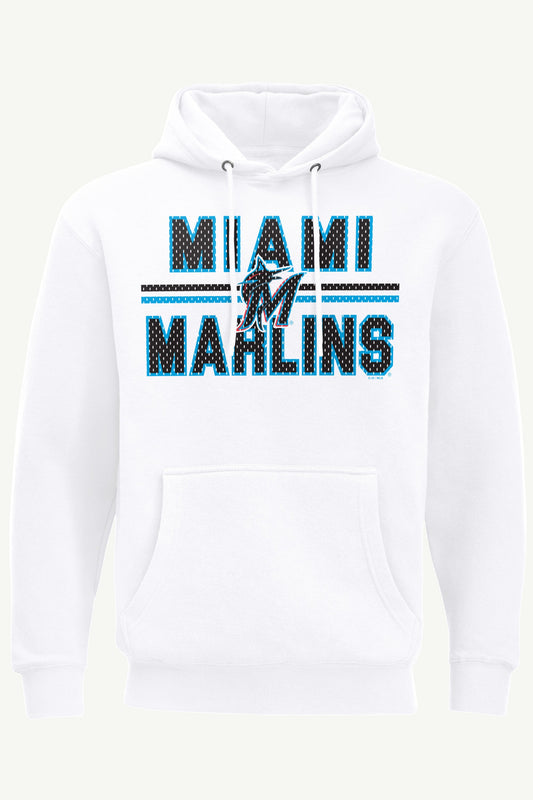 MENS MIAMI MARLINS MESH LOOK HOODIE