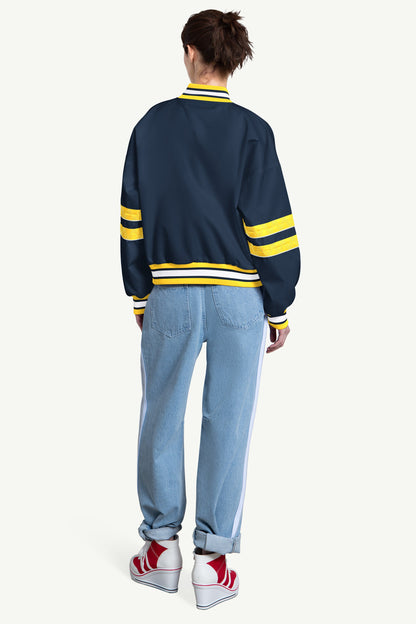 WOMENS MILWAUKEE BREWERS INTERCEPTION VARSITY JACKET