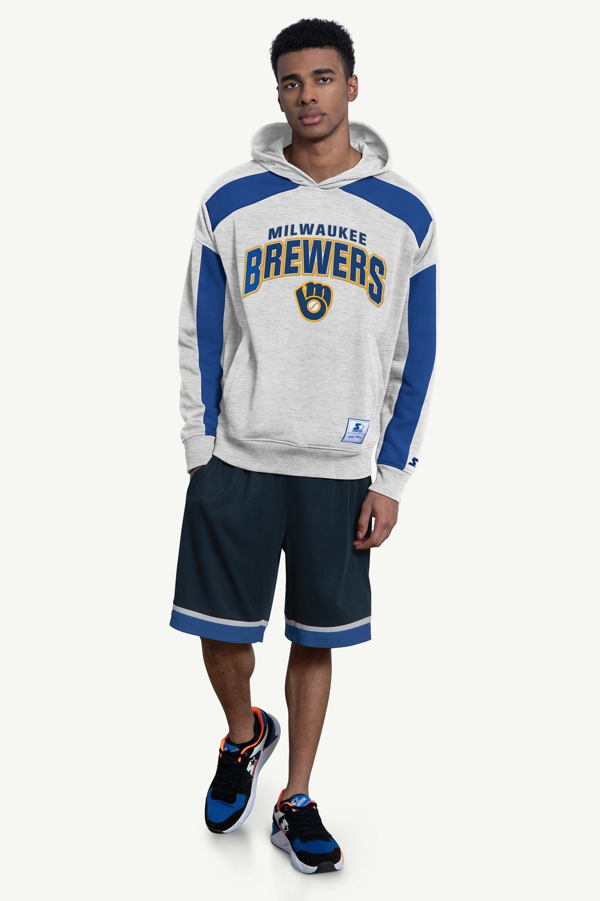 MENS MILWAUKEE BREWERS PRO SET HOODIE