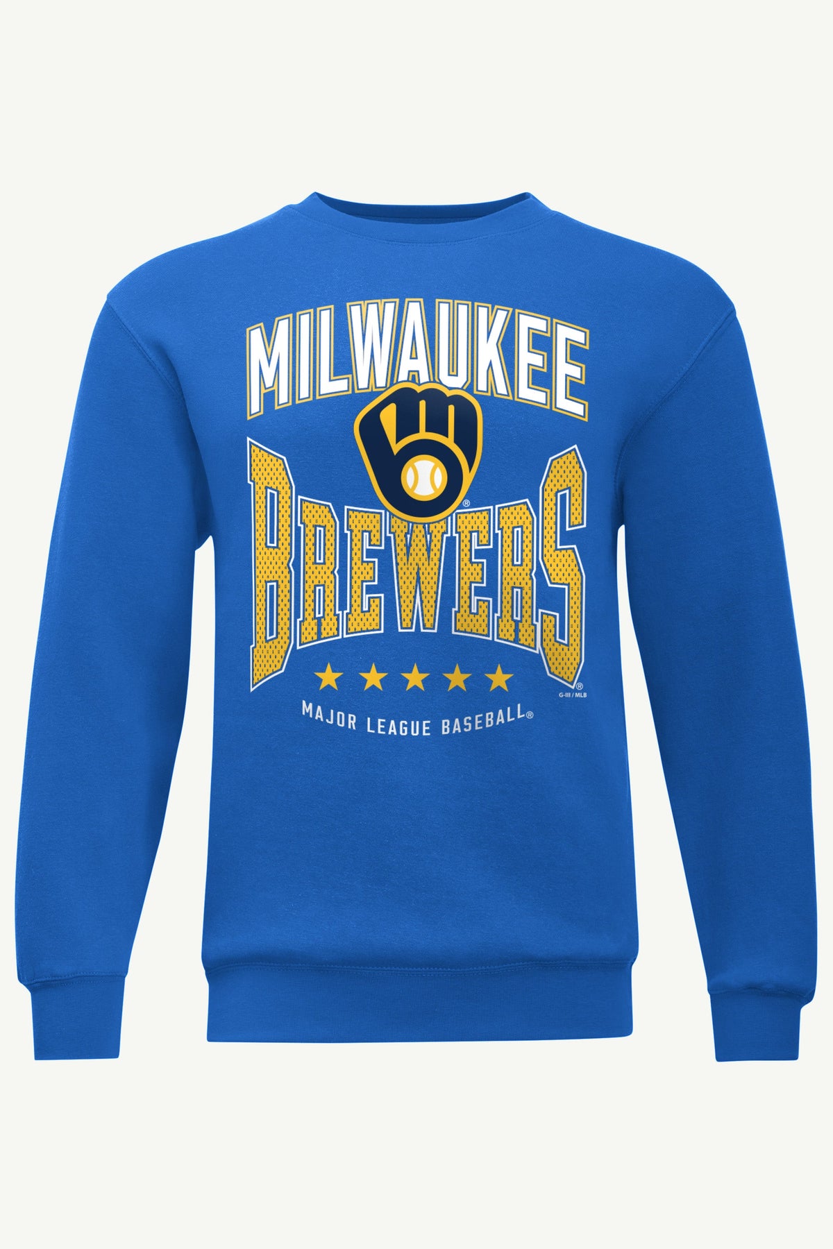 MENS MILWAUKEE BREWERS CENTER SQUEEZE SWEATSHIRT