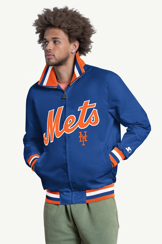 MENS NEW YORK METS CAPTAIN VARSITY JACKET
