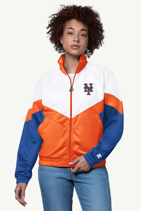 WOMENS NEW YORK METS TEAMWORK TRACK JACKET