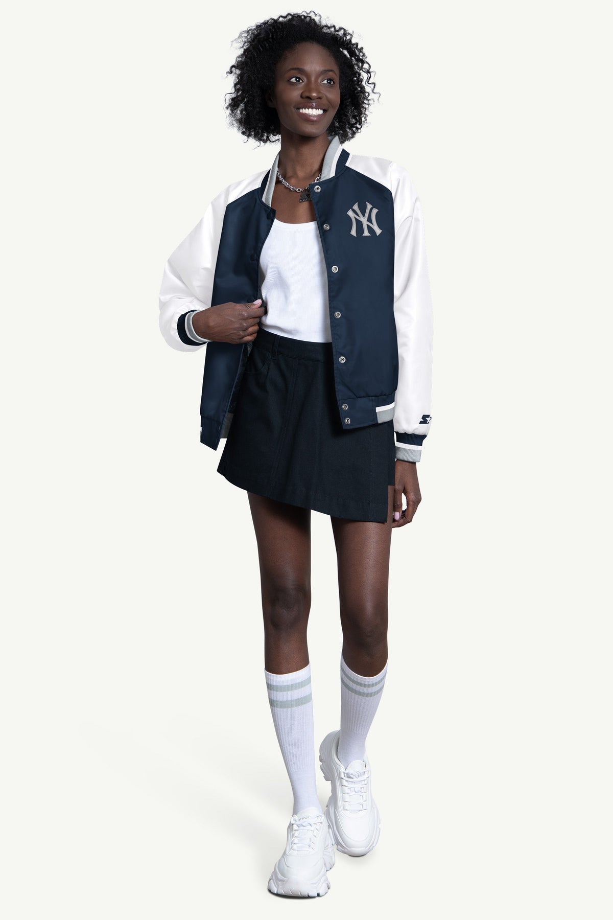 WOMENS NEW YORK YANKEES BLITZ VARSITY JACKET