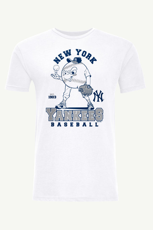 MENS NEW YORK YANKEES BASEBALL CHARACTER SHORT SLEEVE T SHIRT