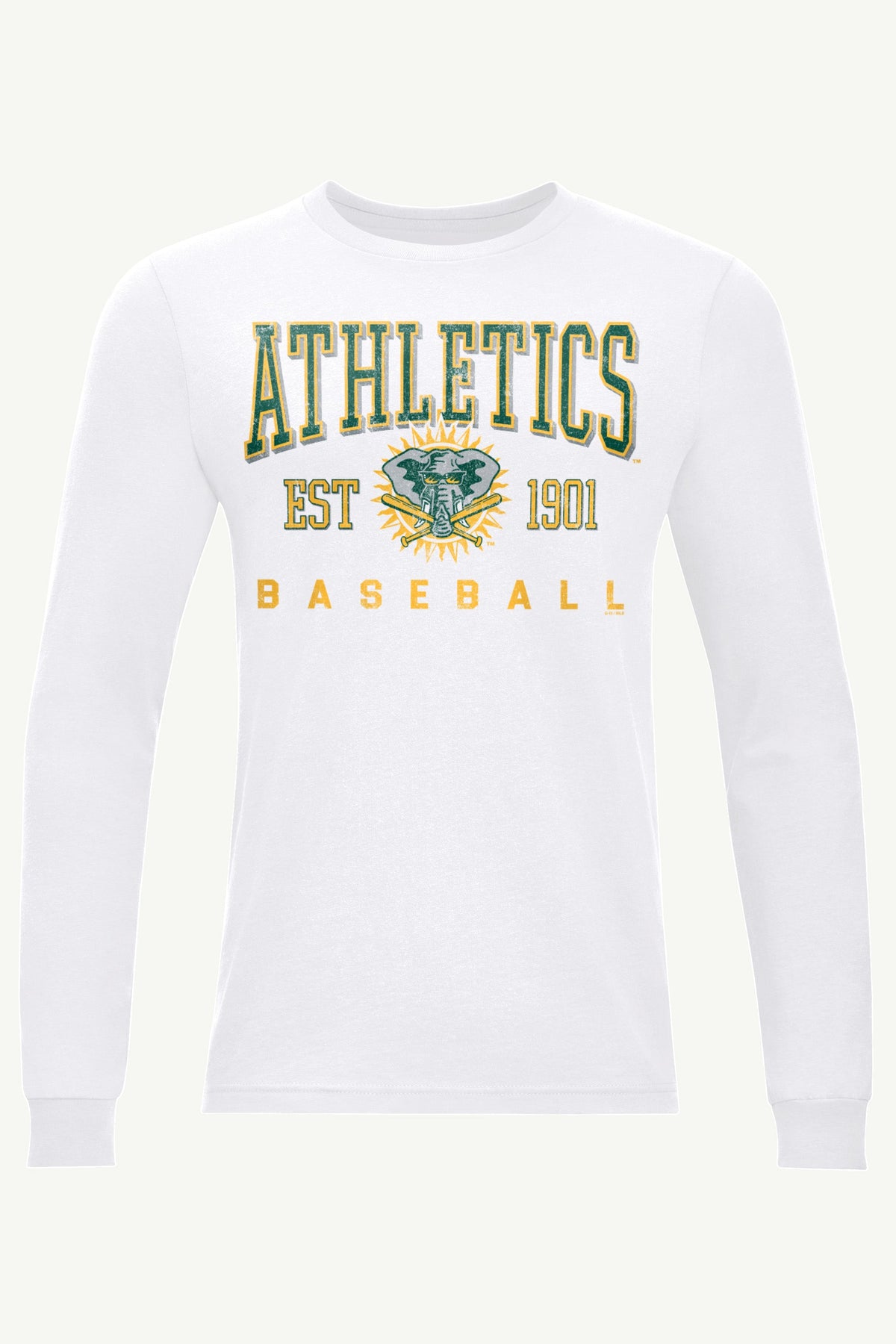 MENS ATHLETICS RETRO LONG SLEEVE T SHIRT